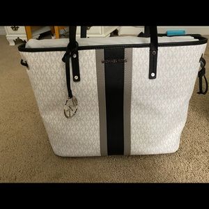 Center Striped Michael Kors Tote